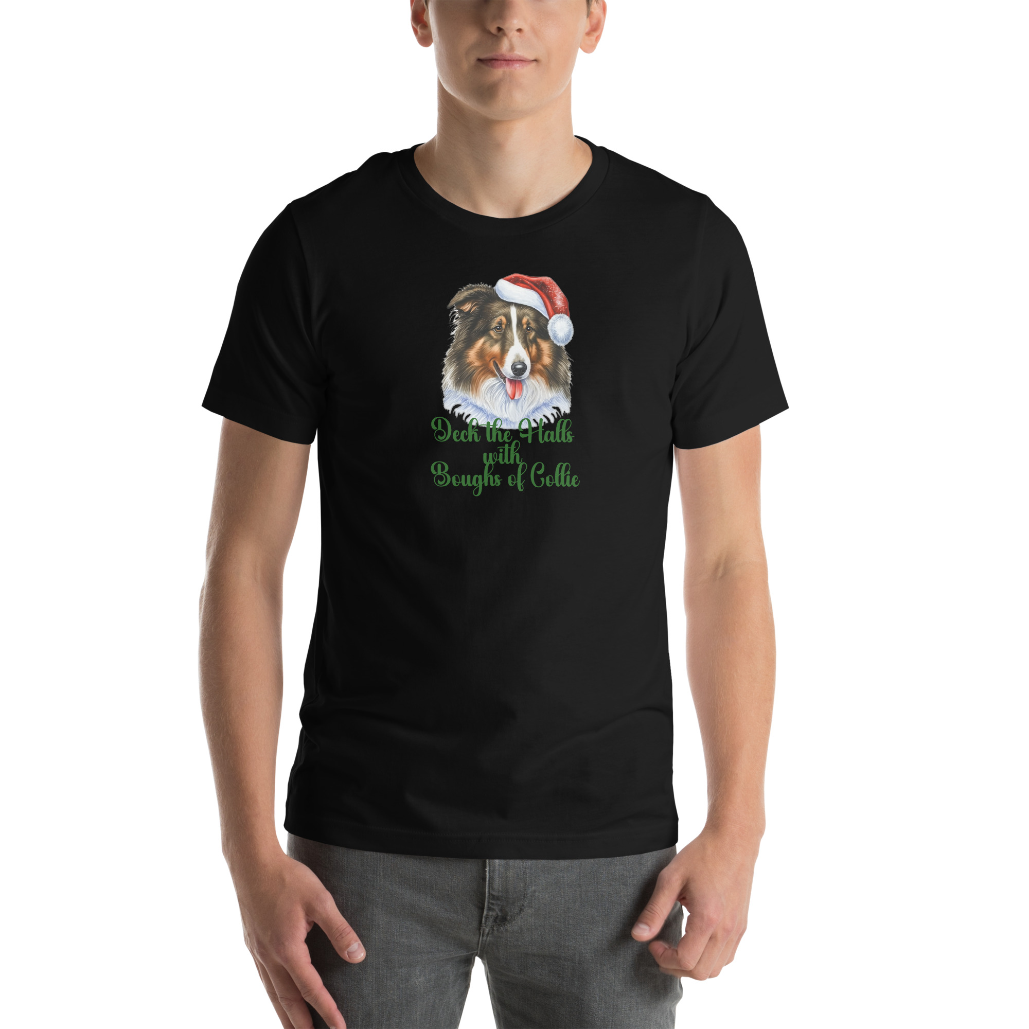 Deck the Halls with Boughs of Collie Tee - Image 8
