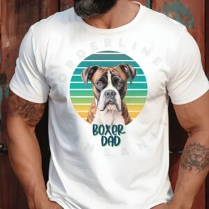 boxer dad tshirt mockup
