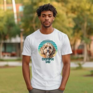 Cockapoo dad tee shirt design mockup