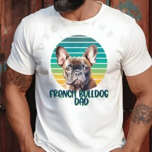 French Bulldog dad tee shirt design mockup