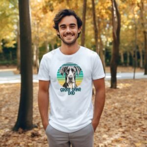 Great Dane dad tee shirt design mockup