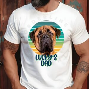 custom dog dad tee mockup design