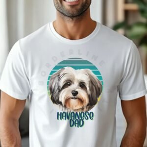 Havanese dad tee shirt design mockup