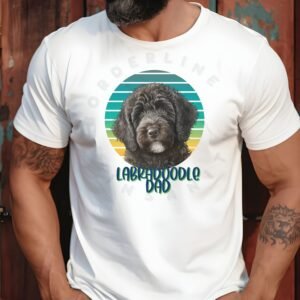 labradoodle dad tee shirt design mockup